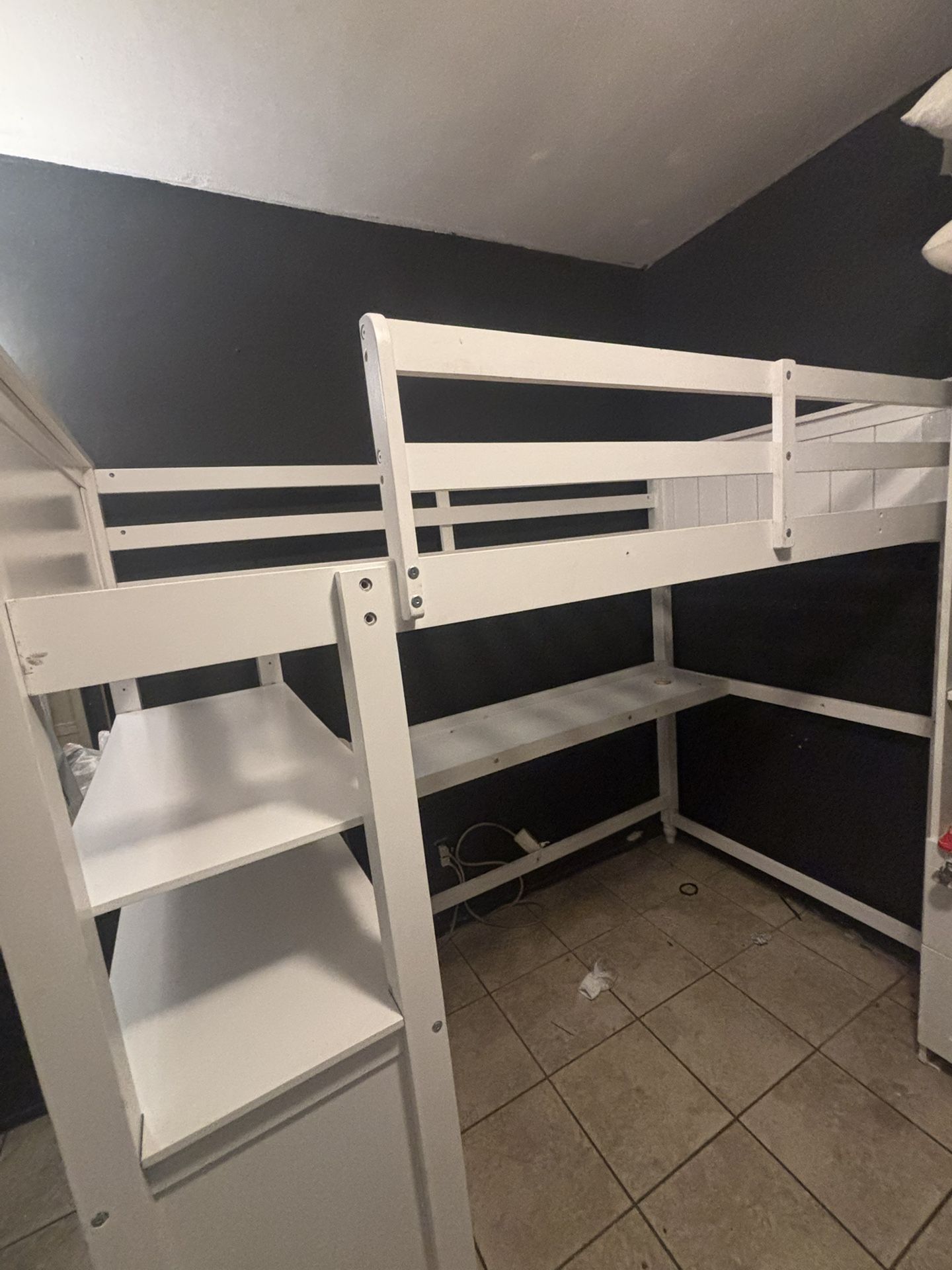 IKEA Loft Twin Bed With Desk and Drawers