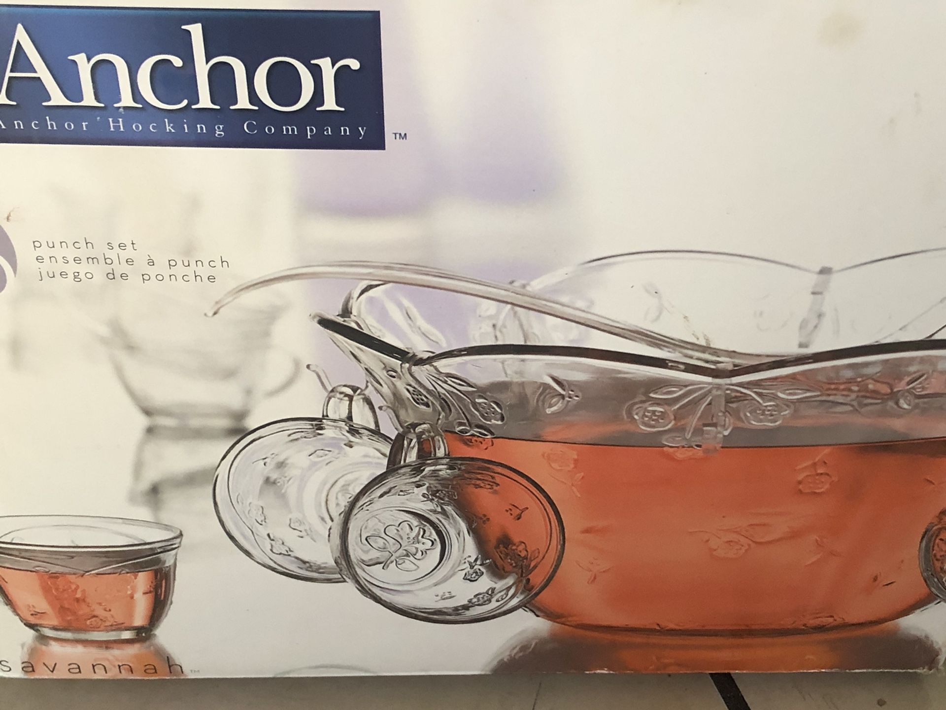 New Anchor 18 Pz Punch Bowl Set