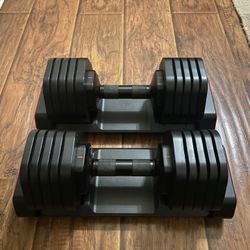 Adjustable Dumbbell Set 5-25Lb 