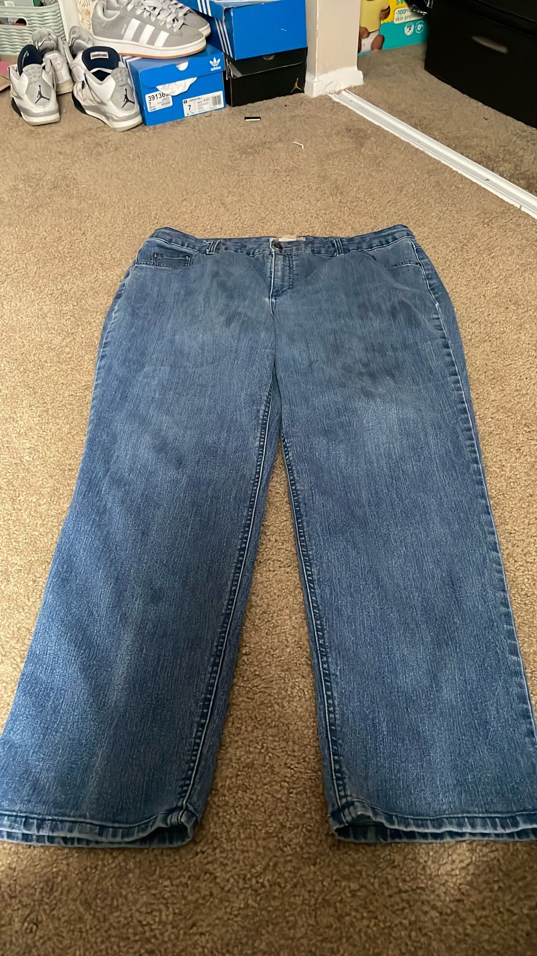light blue classic denim jeans