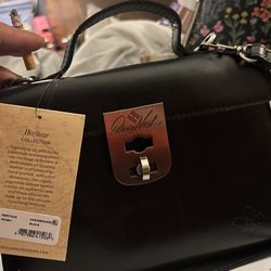 PatriciaNash Crossbody Black Leather Purse