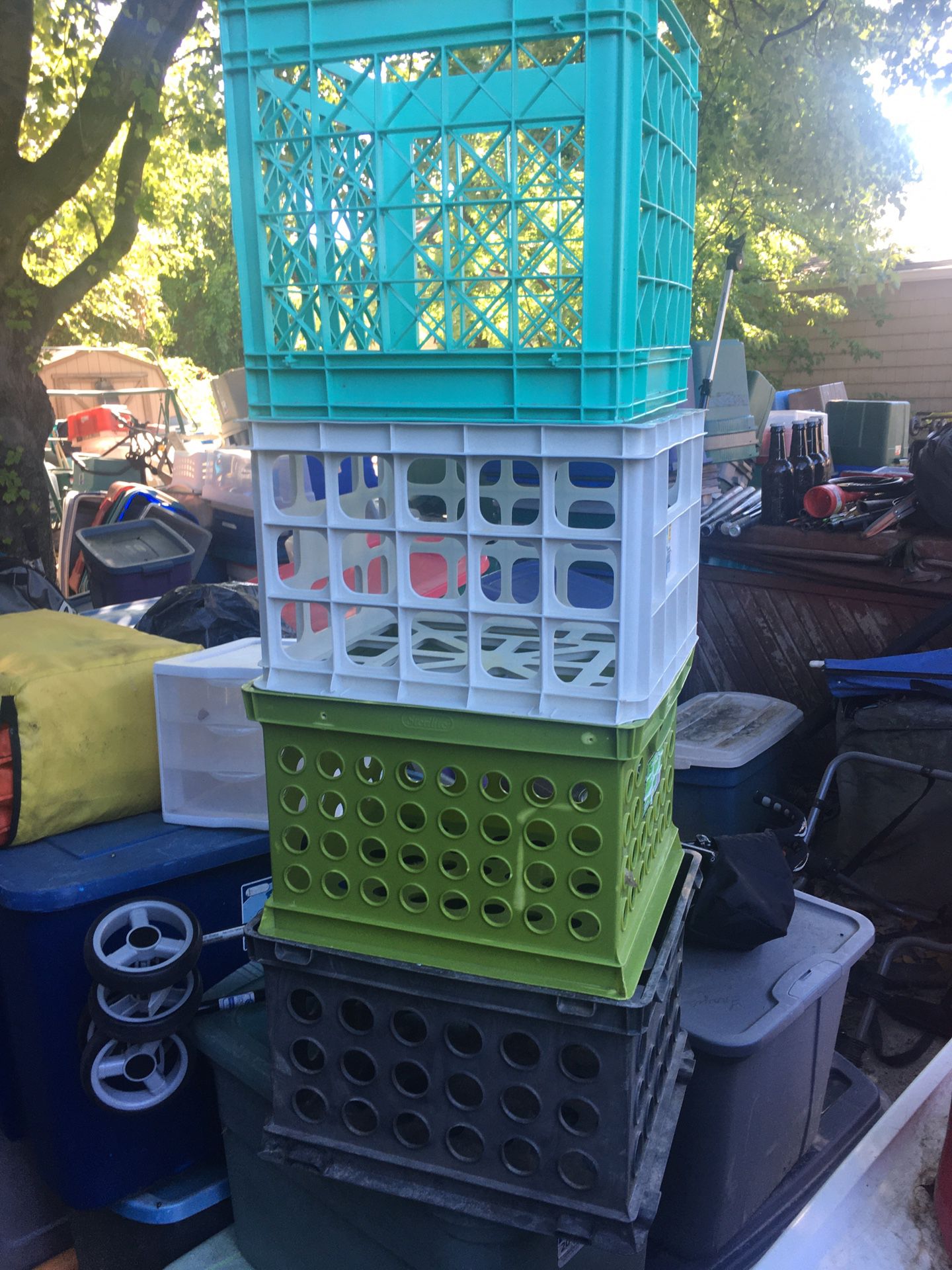 For milk crates all for only $25 firm