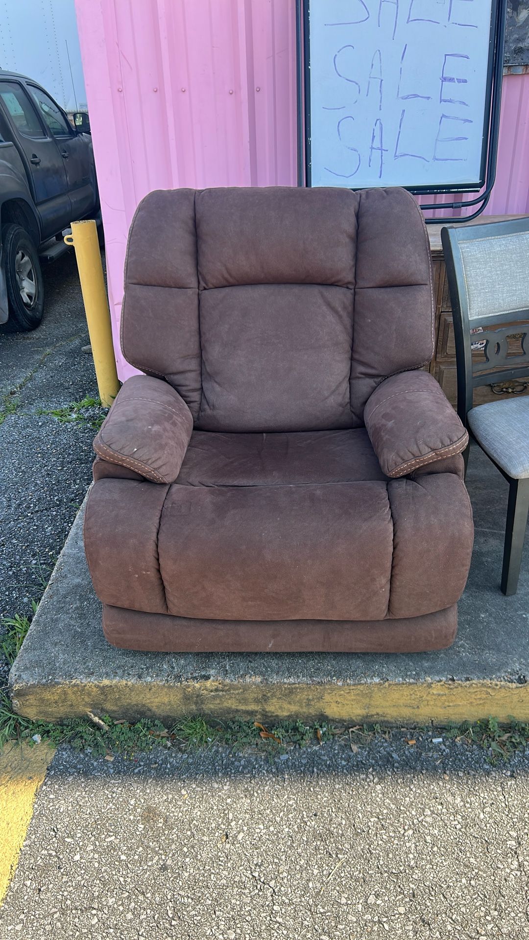 Plush Brown electric recliner
