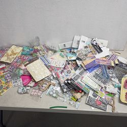 Stickers and other craft items total of 170 items