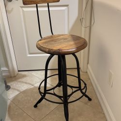 2 Adjustable Height Swivel Barstools Island Stools Dining Chairs