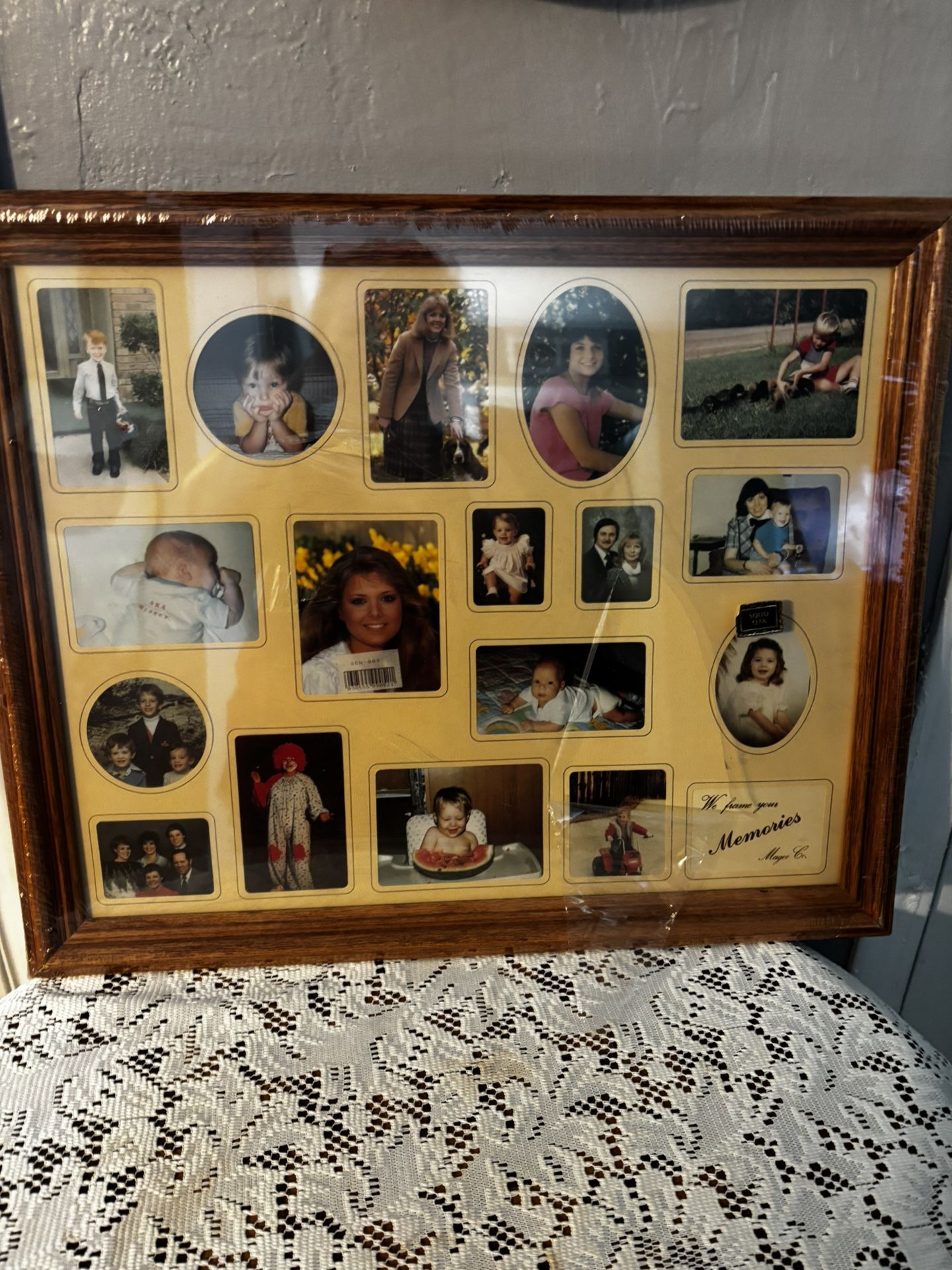 Wooden Glass Picture Collage Wall Art New