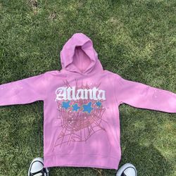 Pink Atlanta Sp5der hoodie