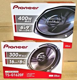 Pioneer G Series Car Speaker 2 Sets 6 1/2" 2-Way & 6x9" 3-Way Coaxial Speakers 700 Watt Package 🚨 Payment Options Available 🚨 No Credit Needed 🚨 