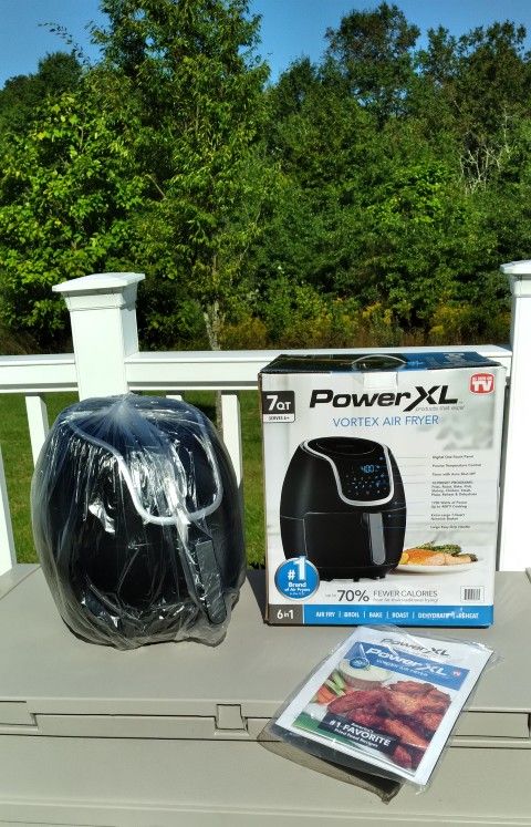 NEW PowerXL Vortex Black 7 qt. Programmable Digital Air Fryer