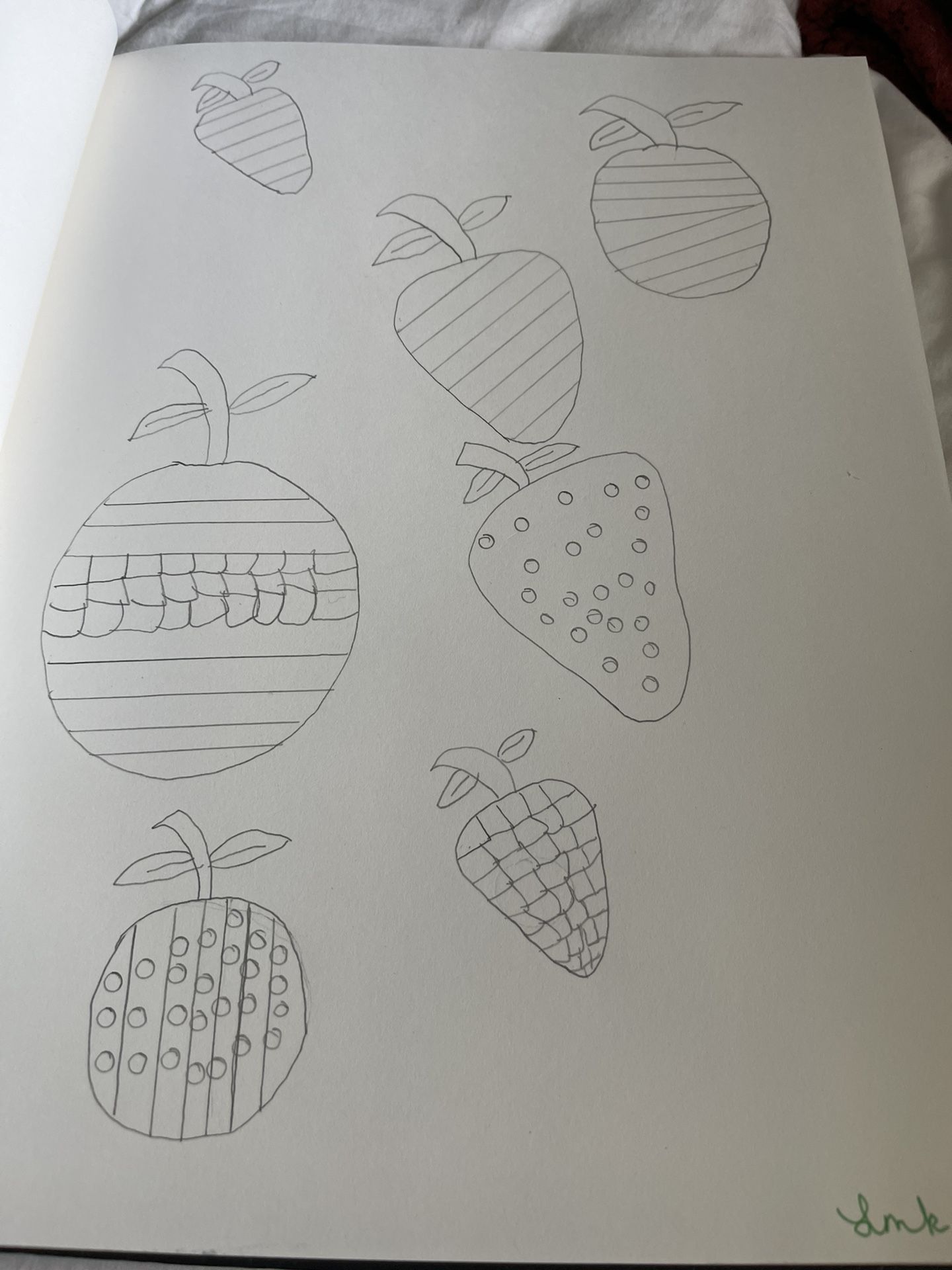 Good Fruit Abstract Paper And Pencil Drawing