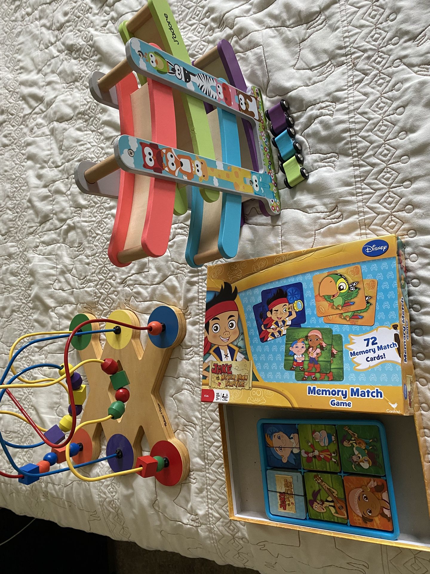 Toys And Diaper Changing Pad