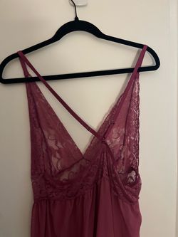 JuicyRose Open Back Lingerie Lace Babydoll Sleepwear Plus Size