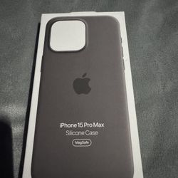 iPhone 15 Pro Max Silicone Case Grey