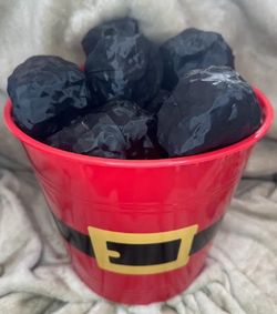 Lump of Coal Stocking Stuffer Container