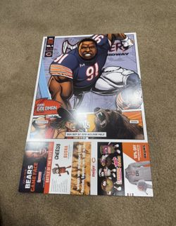 Chicago Bears vs Tampa Bay Gameday Program Ticket  & Teams Roster 9/30/18