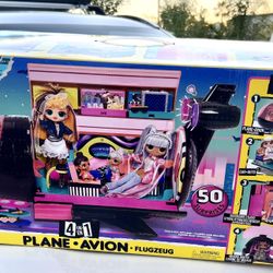 Brand New!!! LOL Surprise OMG Remix 4 In 1 Plane Playset 