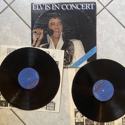 Elvis Presley Lp Record ~Elvis In Concert