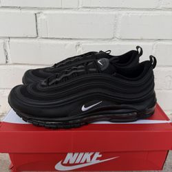 Nike Air Max 97 Black Anthracite White Terry Cloth 921826-015 Men's Size 12