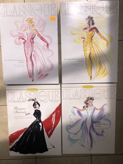 Four Classic Evening Collection Barbies