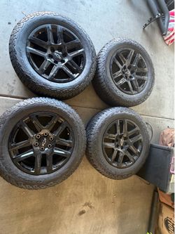4-New Gm trailboss rims and tires