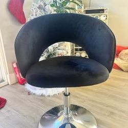 Black Desk/Vanity Chair