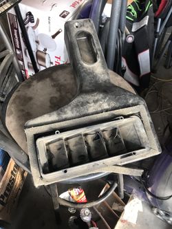 Air filter box and vents