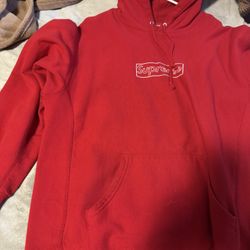 Red Supreme Hoodie 