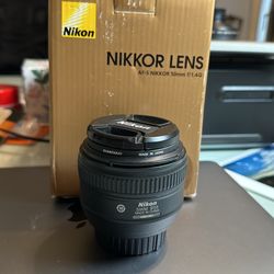 Camera Nikon Lens 50 mm F/1.4G