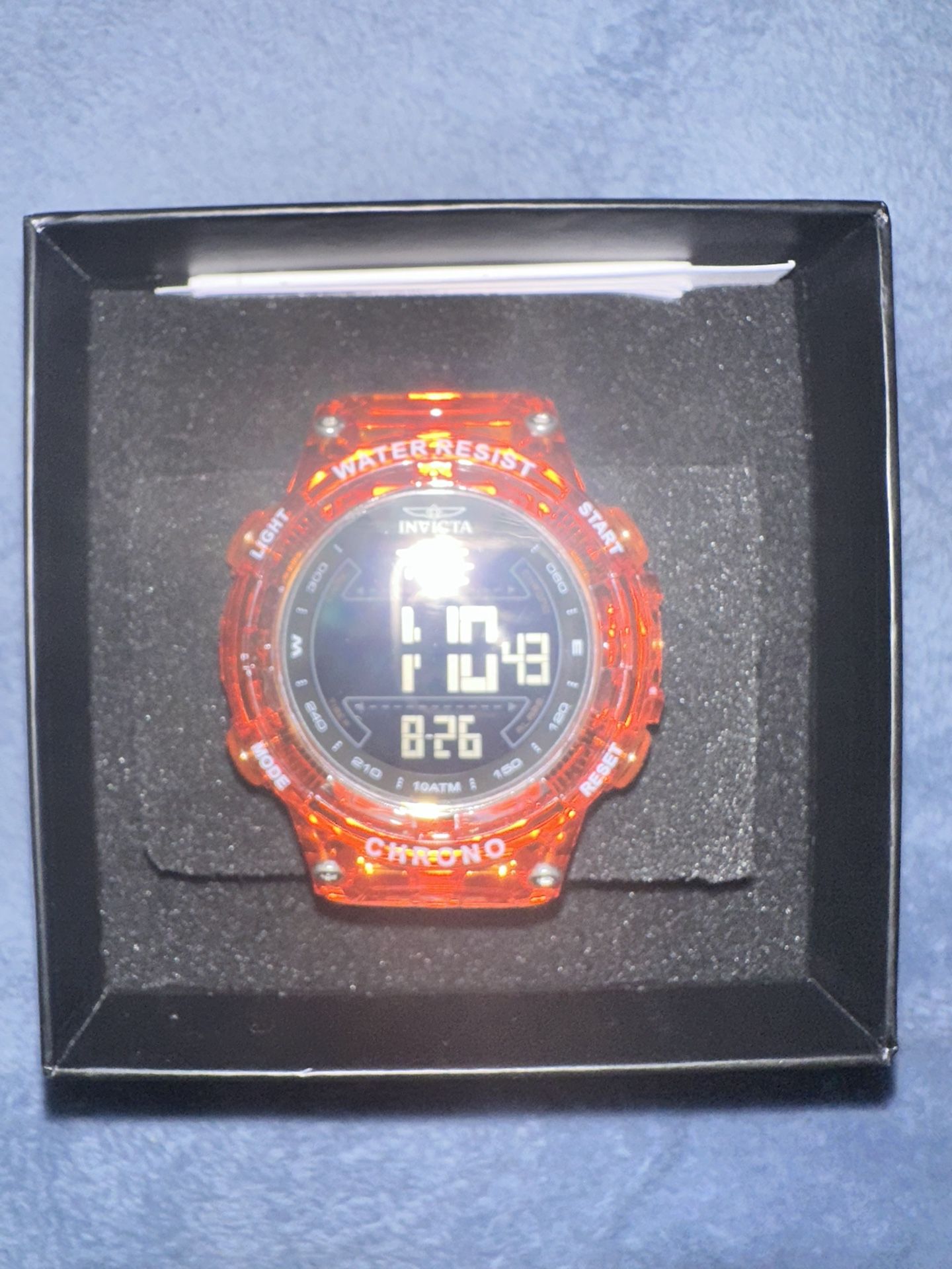 Invicta Orange Transparent Chrono Style 49046