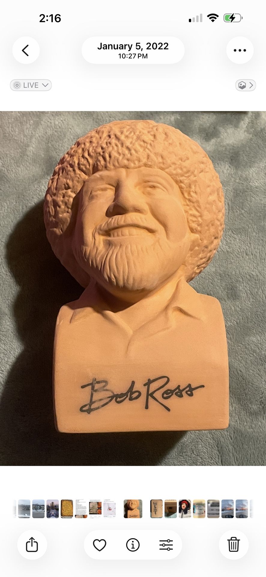 Bob Ross Chia Pet Plant