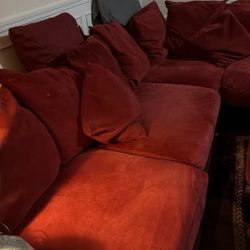 Beautiful Burgundy Couch 