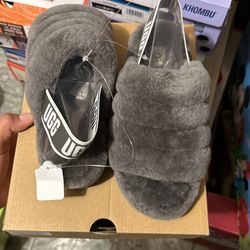 Ugg Fluff Yeah Charcoal Size 6,9