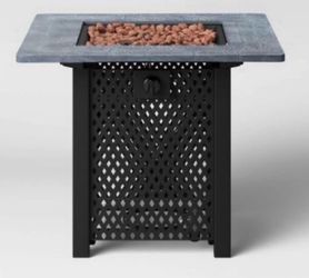 30" Square Lattice Outdoor LP Fire Pit - Threshold™