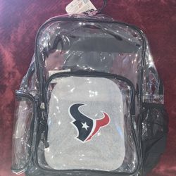 Houston Texans Clear Backpack