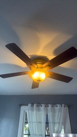 Vintage ceiling fan with light