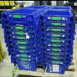 💥 Heavy-Duty Stackable Storage Crates — $5 Each! 💥