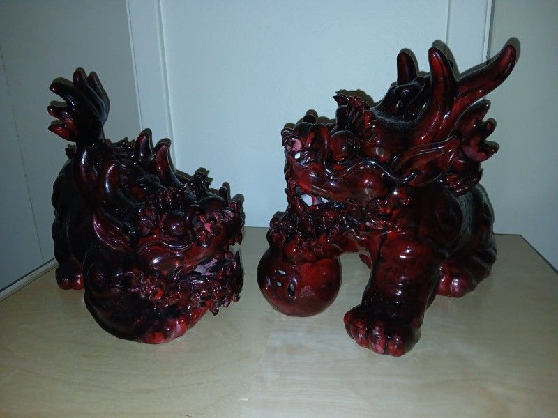 Glass Chinese Statues
