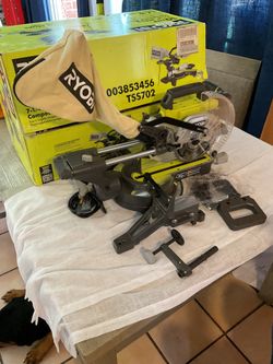 Ryobi 7 1/4 inch sliding mutter  saw compact corded