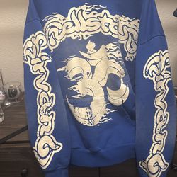 Blue hellstar hoodie Men’s small