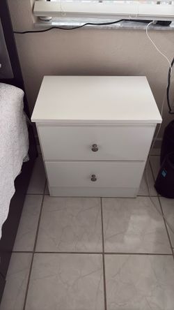 Dos Mesas De Noche ( Pair Of Side Bed Table ) White