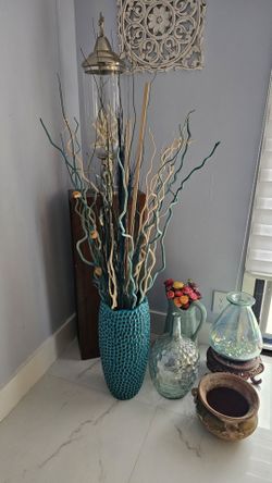 Teal vase