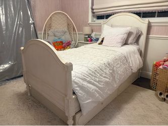 Restoration Hardware Bellina twin bed with trundle