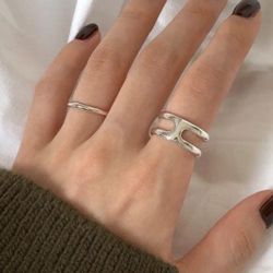 Solid Sterling Silver 925 H Ring wedding #wedding