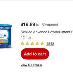 Baby formula milk