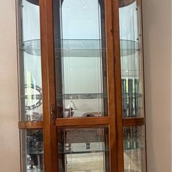 China cabinet, lighted