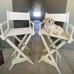 Make Up / Director Style Wooden Chairs