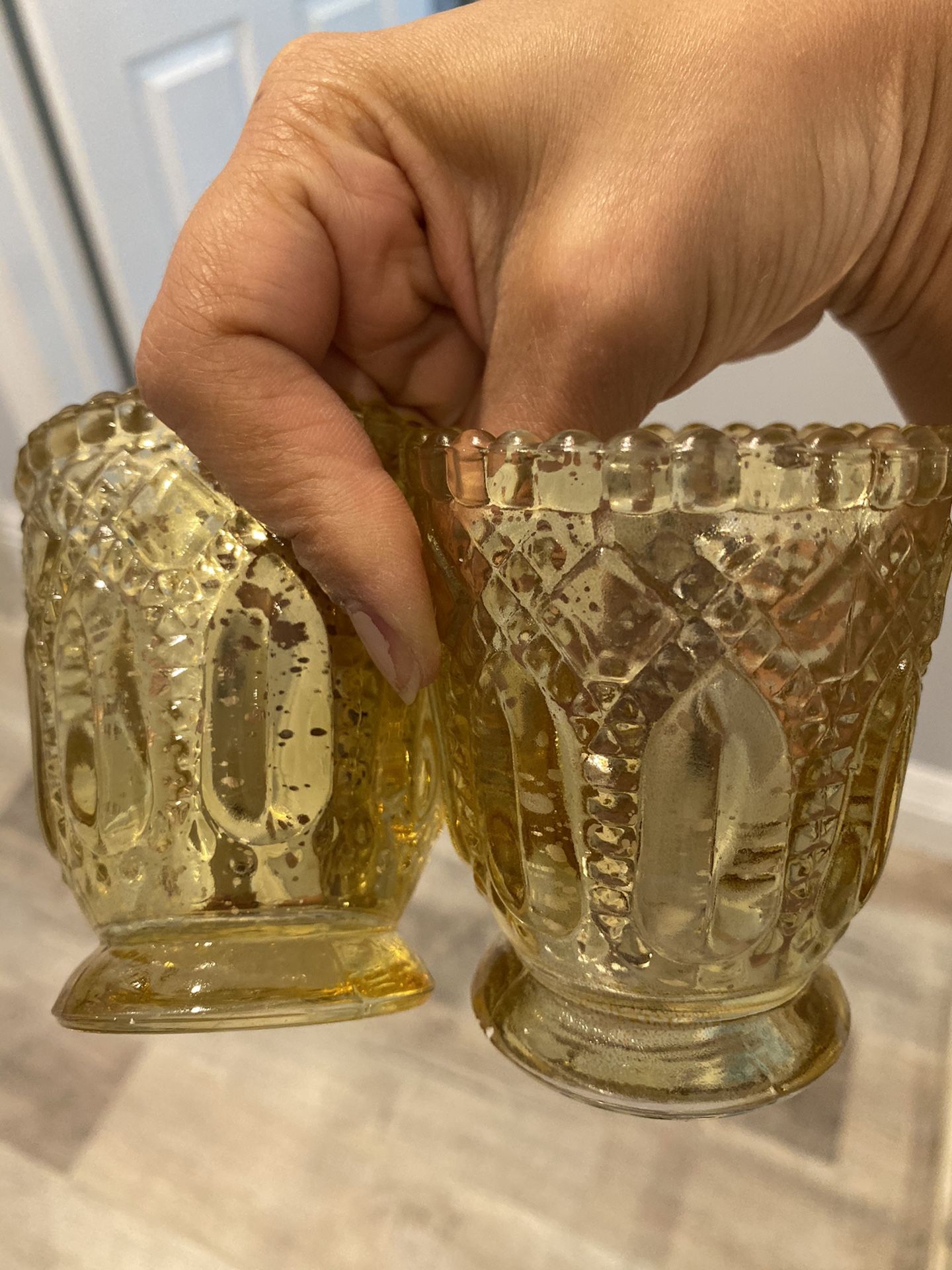 Vintage Gold Votive candle holders (36 count $2.00 each)