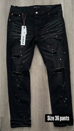 Purple jeans