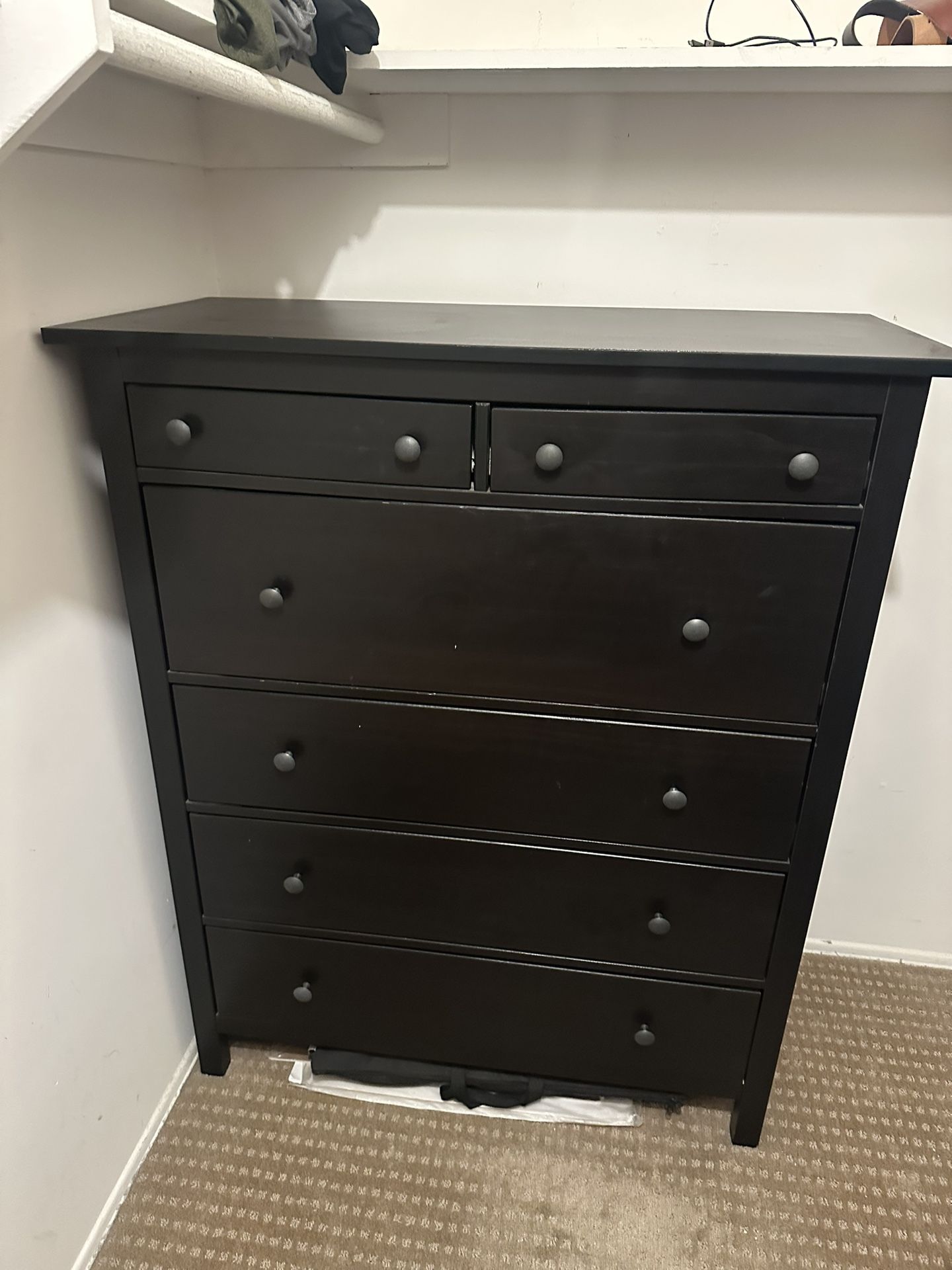Wood Dresser – 6 Drawers