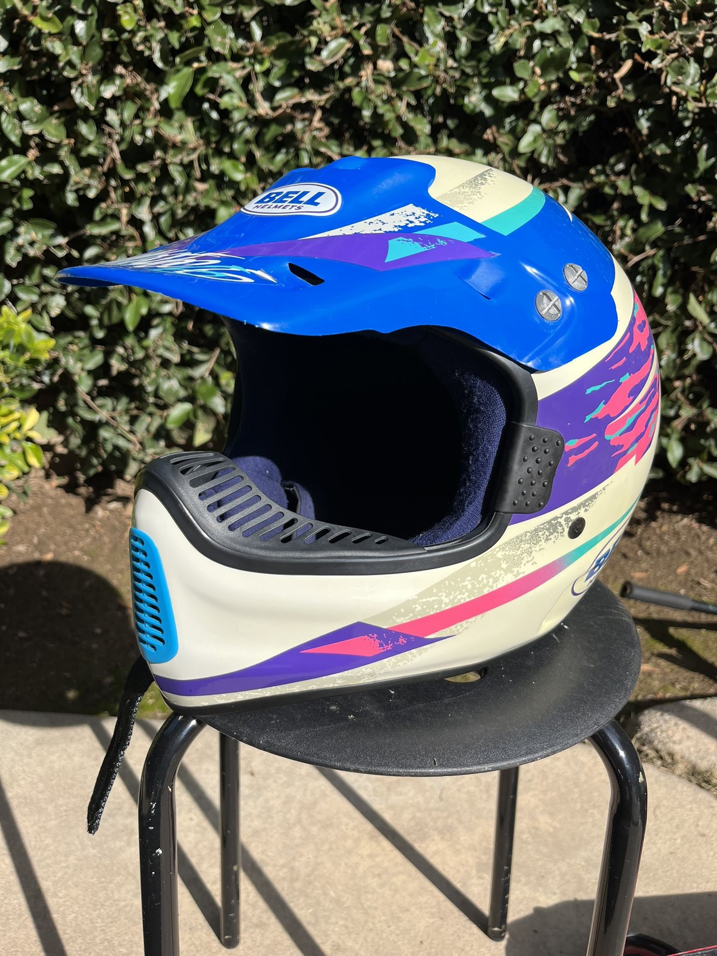 Vintage Bell Moto 6 Motocross MX Helmet, Race, Dirt bike, DOT / Snell, Yamaha, Excellent Original Condition